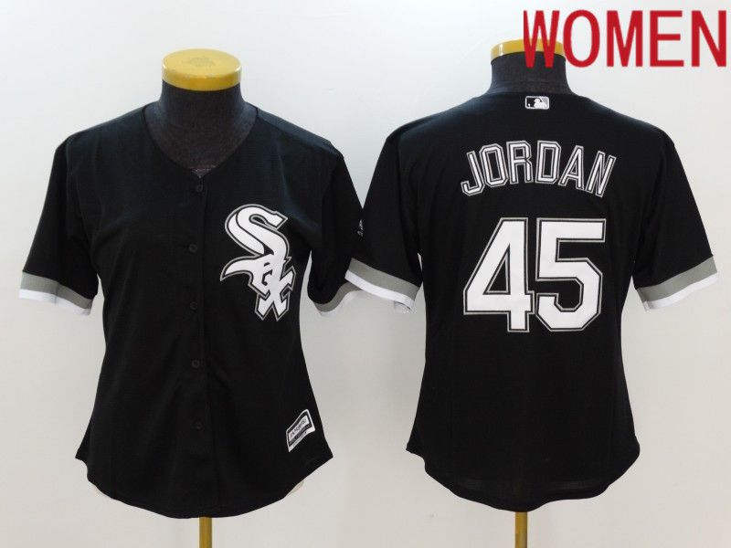 Cheap Women Chicago White Sox 45 Jordan Black 2022 MLB Jersey
